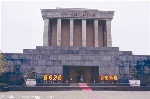 the mausoleum of Ho Chi Minh