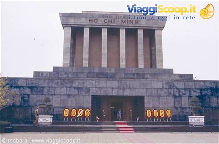 the mausoleum of Ho Chi Minh