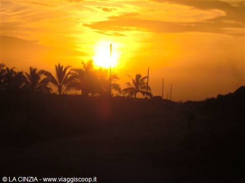 FIERY SUNSET IN WATAMU