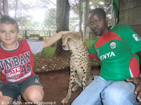 THOMAS AND ANDREA WITH THE CHEETAH!
