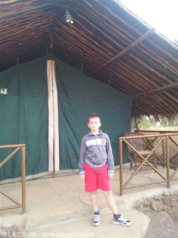 ANDREA AT KIBO CAMP AMBOSELI PARK