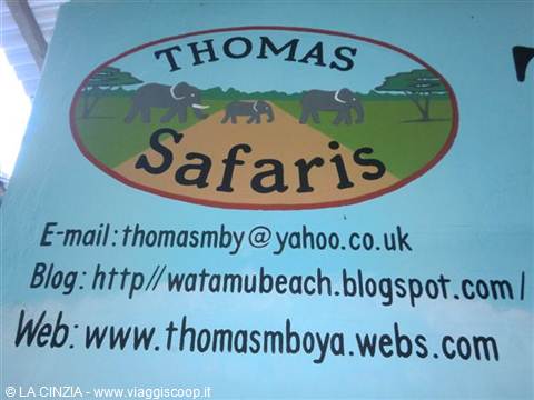 THOMAS'S OWN AGENCY. THOMAS TOURS & SAFARIS