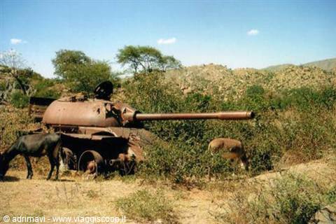 the signs of war, Keren - Massawa road