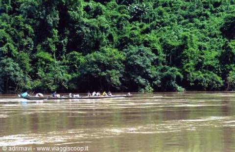 boat along the Mekong