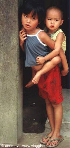 brother and sister - Mekong