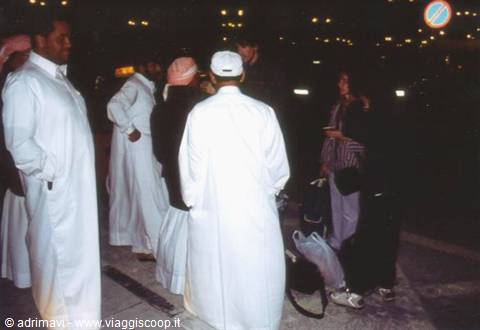 haggling to hire a taxi - Doha