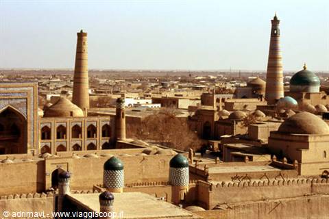 Khiva - Icho-Qala view from the Ark