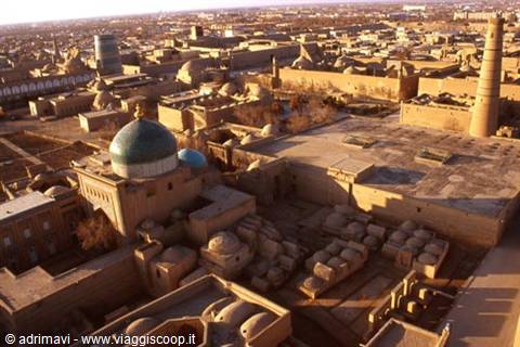 Khiva - panorama from the minaret of Islom-Huja