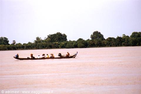 sailing on the Mekong