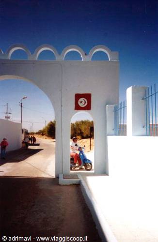 by scooter through the streets of Djerba