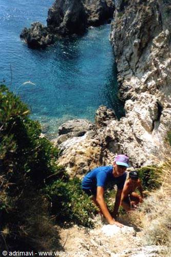 cliffs near Cape Arilas- Corfu