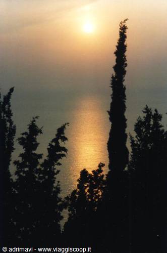 sunset in Corfu