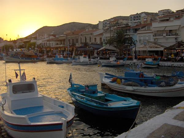 Sunset in Pythagorio