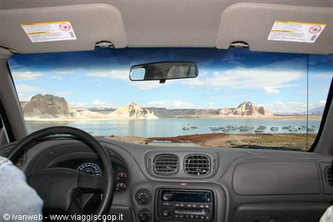 Lake Powell on the road