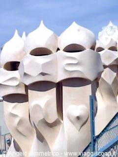 Gaudi-Casa Mila la Pedrera (chimneys)