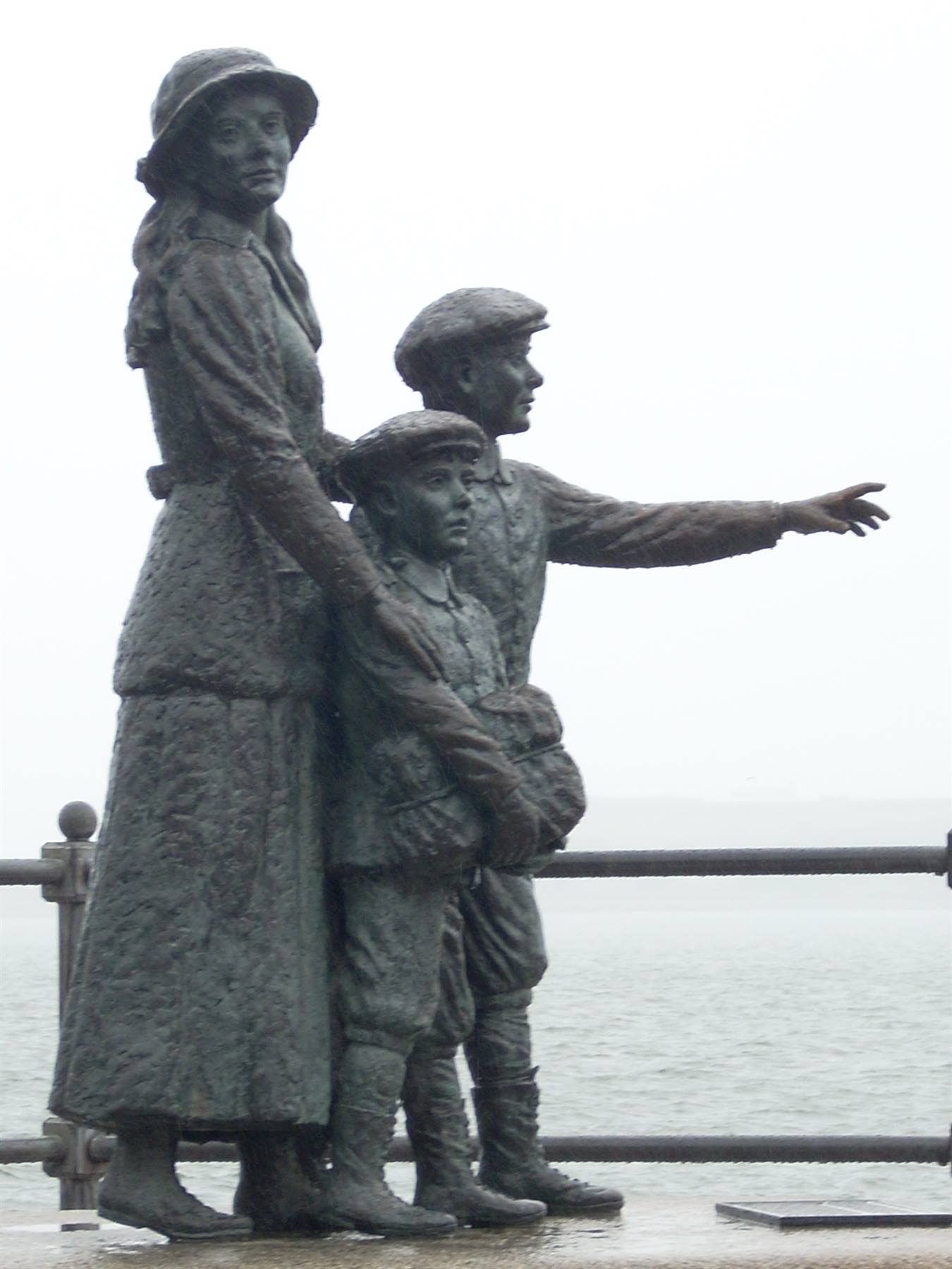 Cobh statue to the emigrants