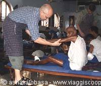 An Italian volunteer at KALIGATT