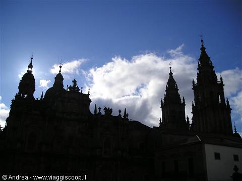 The spires towards the sky. When the pilgrim sees the light
