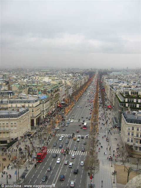 from the arc de triomphe