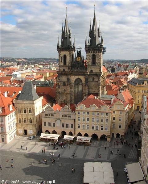 beautiful view from one of the many towers of prague