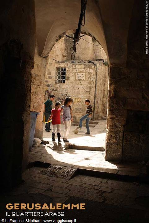Jerusalem, children in the arab quarter
