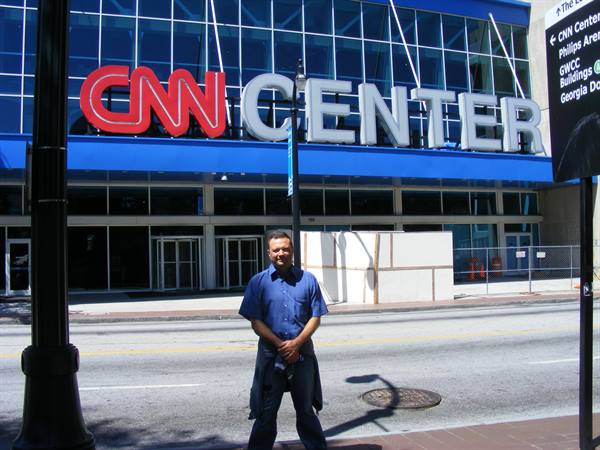 Atlanta: in front of the CNN offices