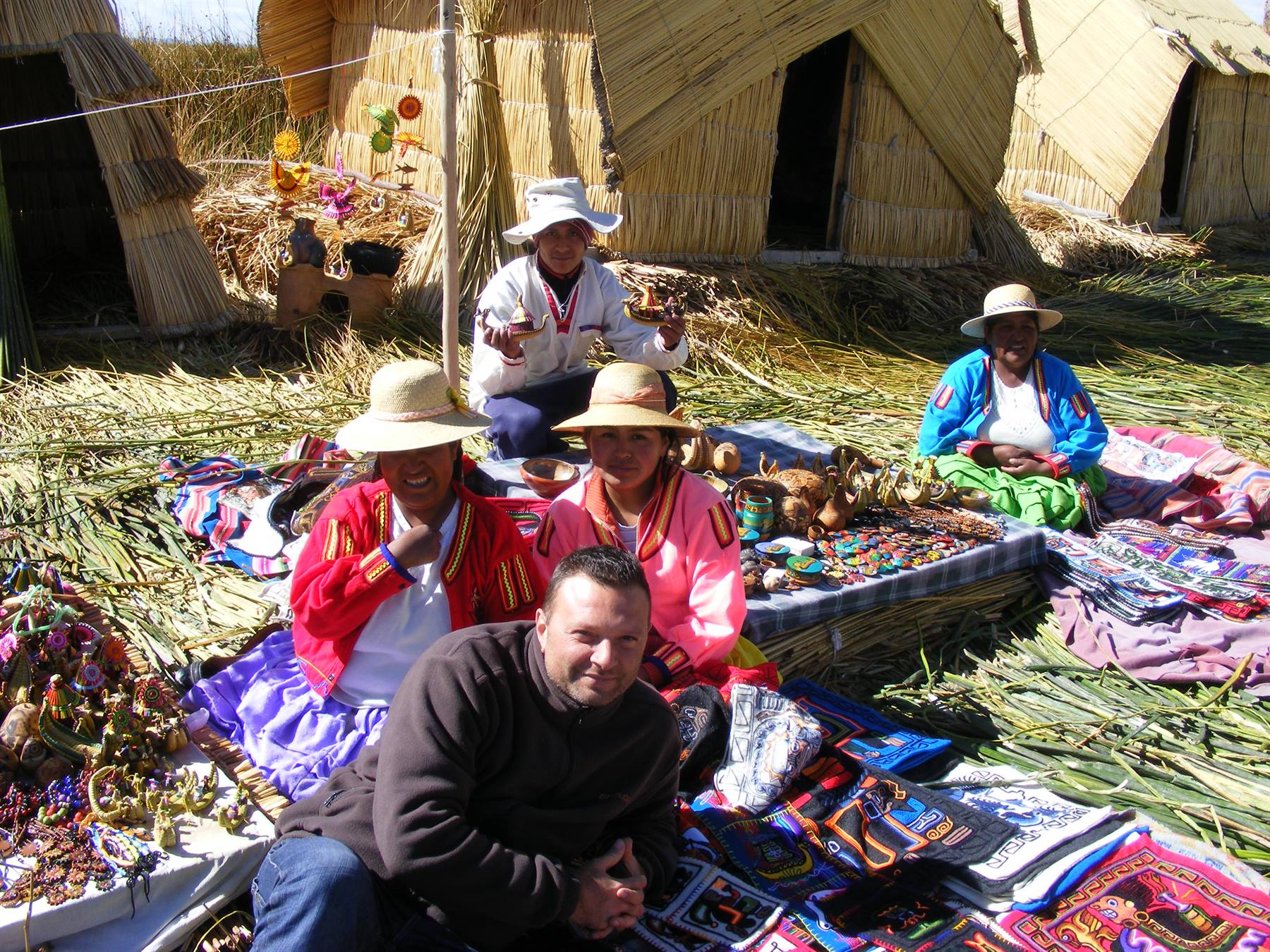 Me on the Uros islands (Lake Titicaca)