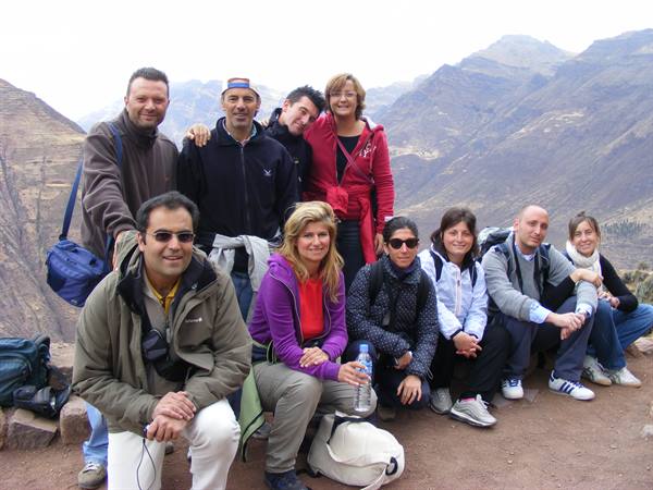 the group at the ruins of Pisac