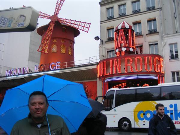 PARIS: ME AT THE MOULIN ROUGE