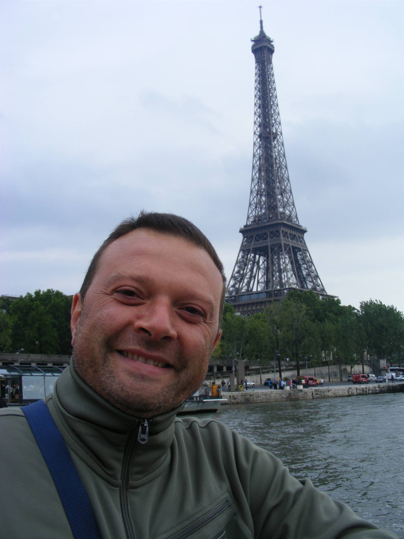 FROM THE BATEAU MOUCHE ME AND THE EIFFEL TOWER