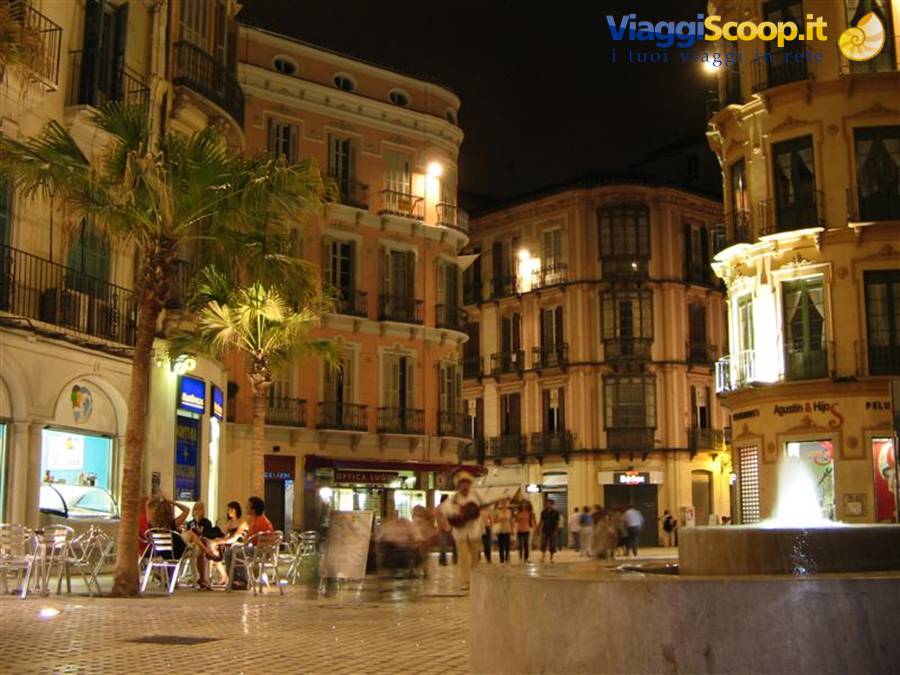 Malaga by night