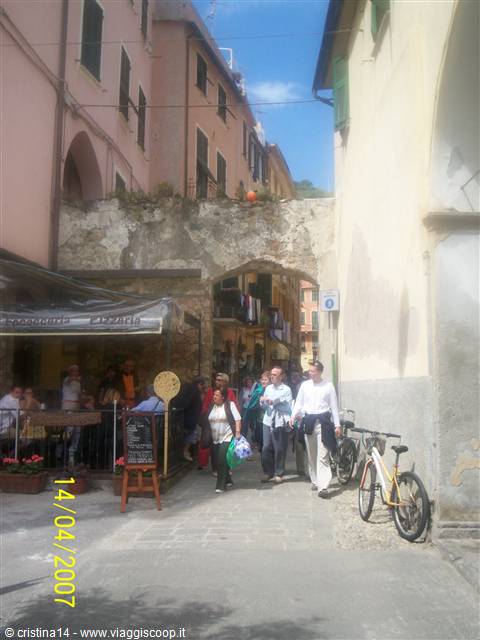 Entering the village