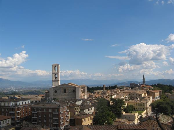 Panorama from above Perugia