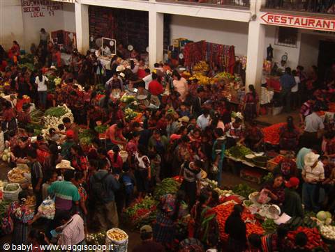 part of the market of Chichicastenango