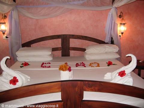 Zanzibar - Dongwe Village - The big bed