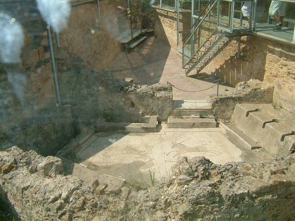 The interior of the villa