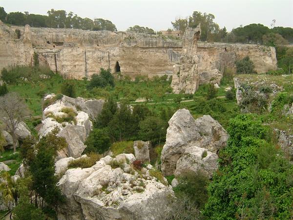 The latomie, inside the Greek Theatre