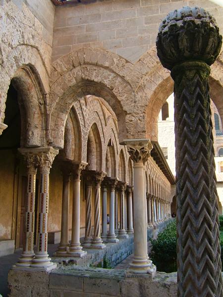 The Cathedral of Monreale, the Cloister