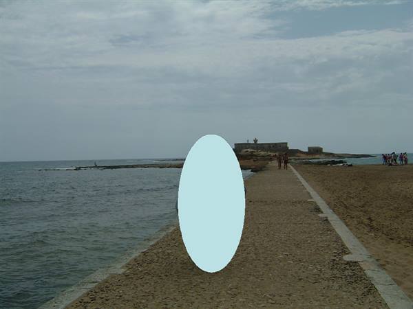 On the left the Mediterranean, on the right the Ionian 