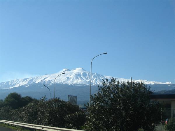 Snow-covered Etna