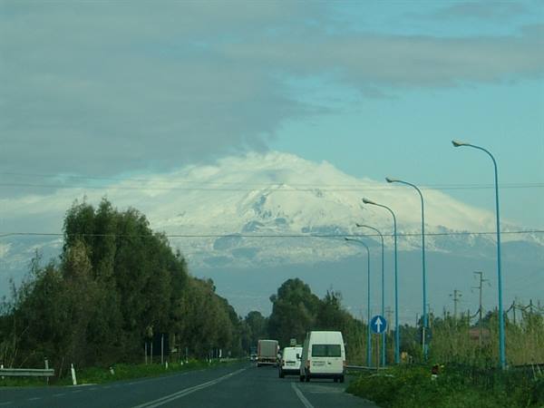 Etna from the road to Catania