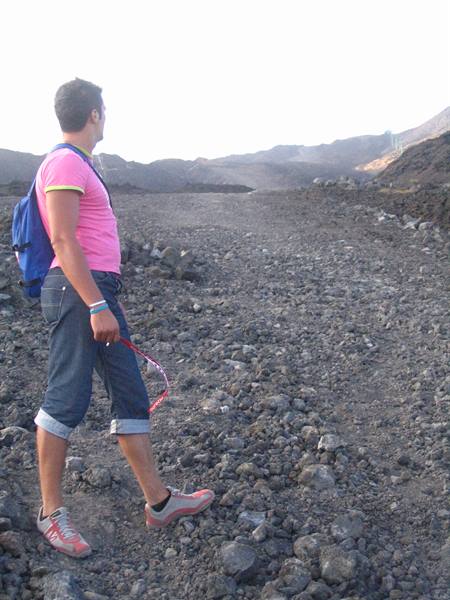 Attempt to climb Etna on foot (we found the cable car closed)... 
