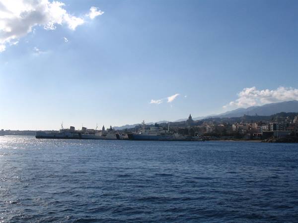 Sicily from the ferry