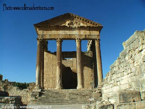 Dougga ancient roman city in Tunisia