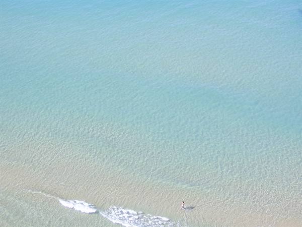 loner on the beach