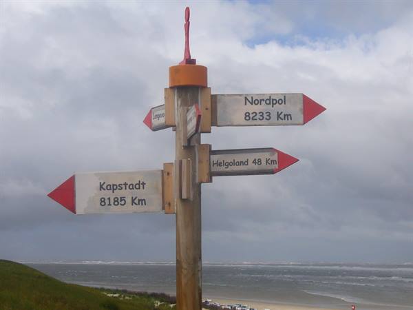 SPIEKEROOG NORTH COAST SIGN 
