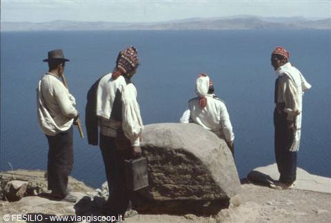 LAKE TITICACA FROM THE VILLAGE ENTRANCE