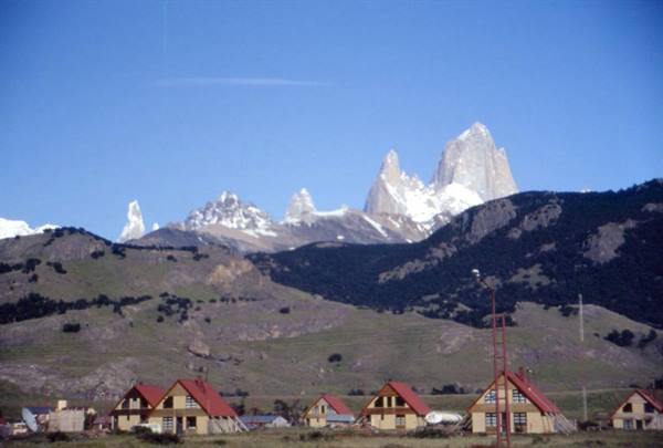 FROM THE REFUGE - CERRO TORRE AND FITZ ROY