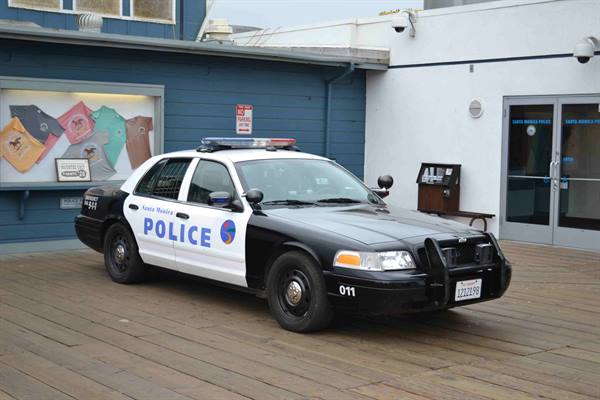 California police on Santa Monica Pier