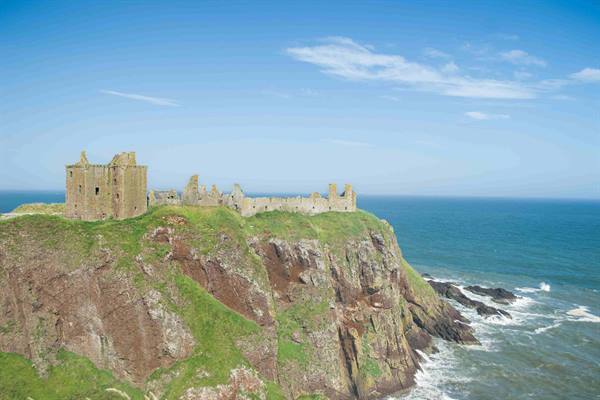 Dunnottar Castle on the beautiful promontory